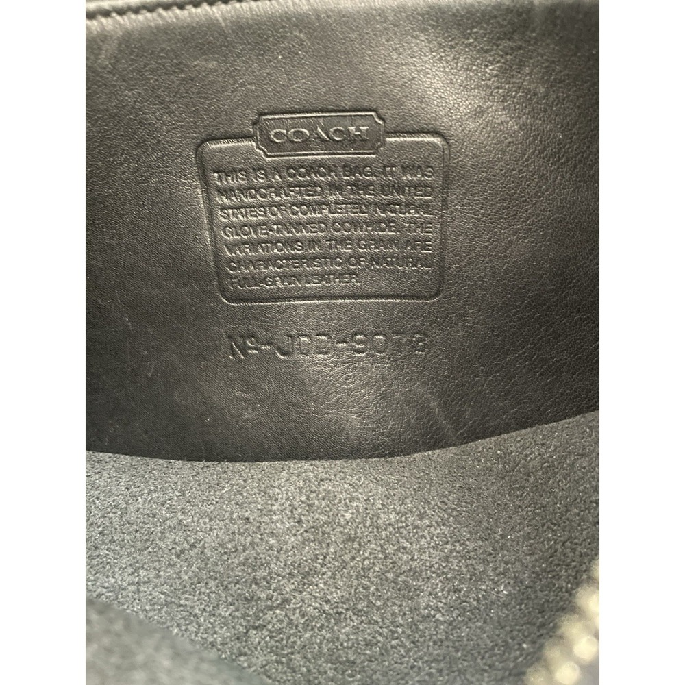 Vtg Coach Andrea Slim Black Leather Shoulder Bag 9073 USA Minimalist Classic - Picture 5 of 13